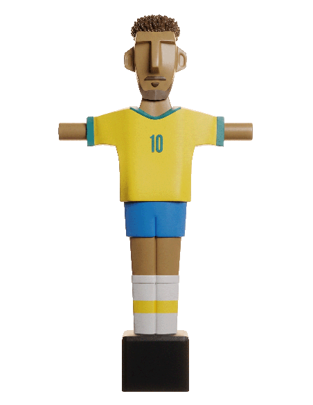 Mimic Brasil 10 Chico · Muñeco Futbolín Personalizado