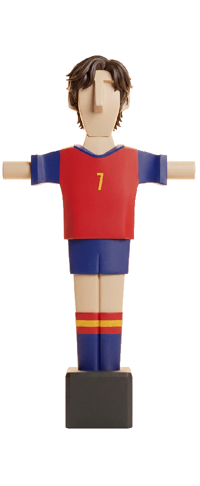 Mimic España 7 Chico · Muñeco Futbolín Personalizado