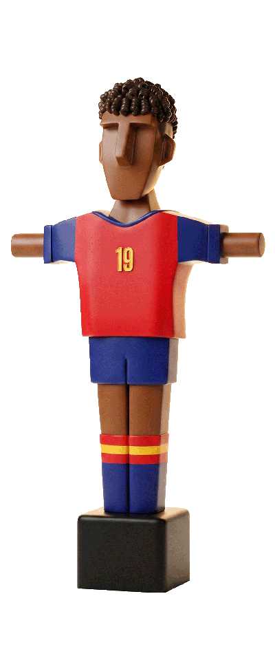 Mimic España 19 Chico · Muñeco Futbolín Personalizado