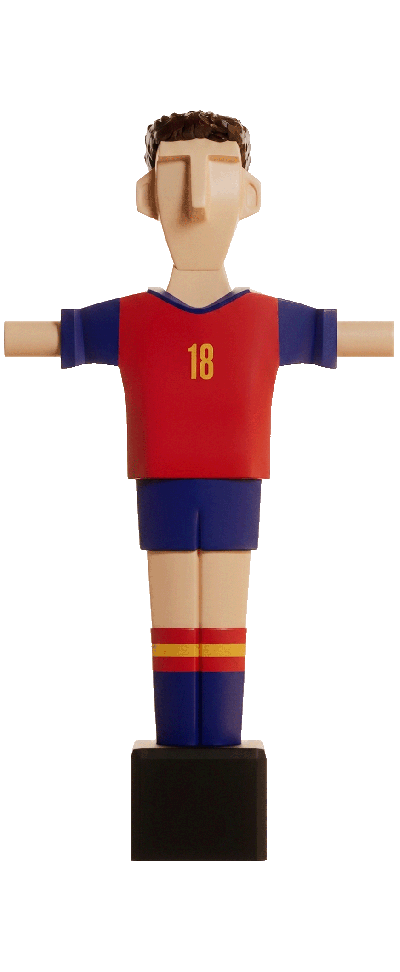 Mimic España 18 Chico · Muñeco Futbolín Personalizado