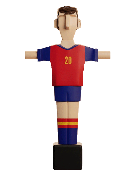 Mimic España 20 Chico · Muñeco Futbolín Personalizado
