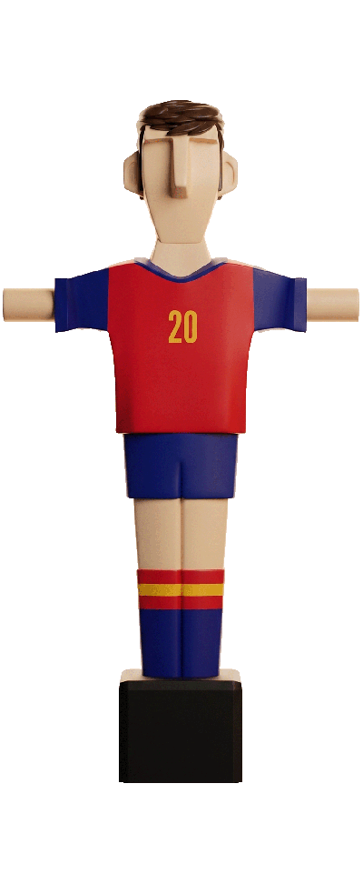 Mimic España 20 Chico · Muñeco Futbolín Personalizado