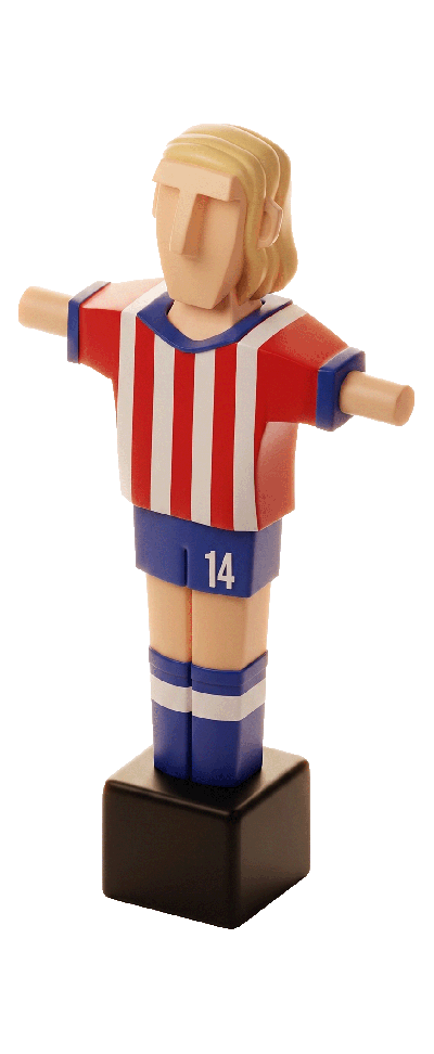 Mimic At. Madrid Chico · Muñeco Futbolín Personalizado